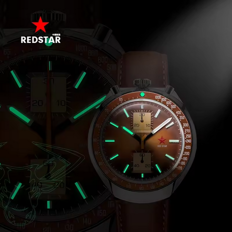 RED STAR 1963 ST1901 42mm Pilot Chronograph - Image 3